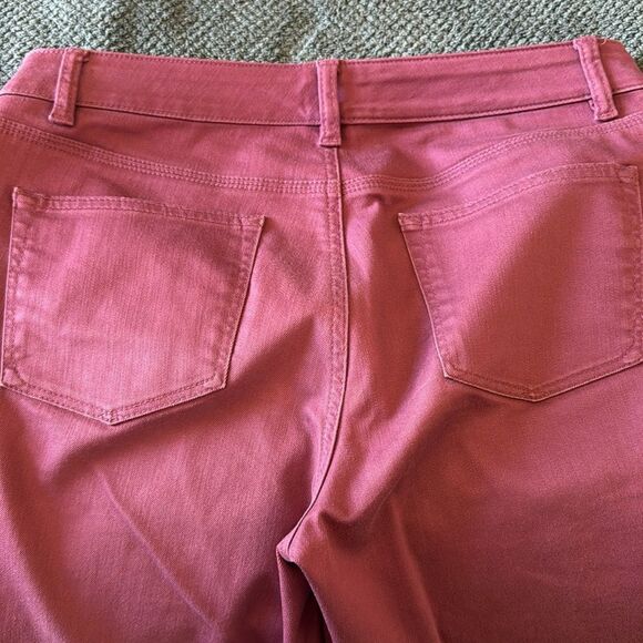 Talbots Pink Boyfriend Jeans Flawless Five-Pocket Size 8 Stretch Cotton Blend - Picture 7 of 8